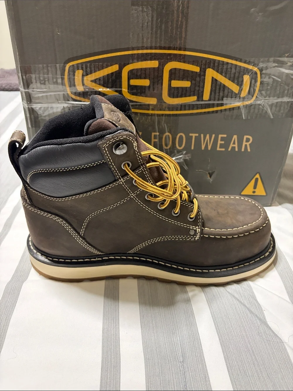 Keen Brown Leather Cincinnati Carbon-Fiber Toe 10.5 wide